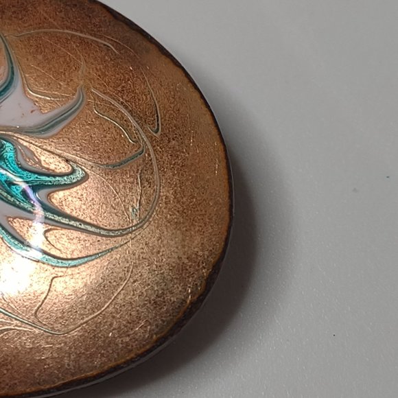 Very Cool Decorative Vintage Oval Shaped Brooch - Picture 5 of 14